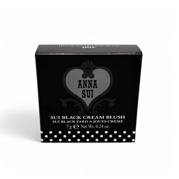 Anna Sui Black Cream Blush Magical Black to Blooming Rose Japan NIB - Picture 7 of 12